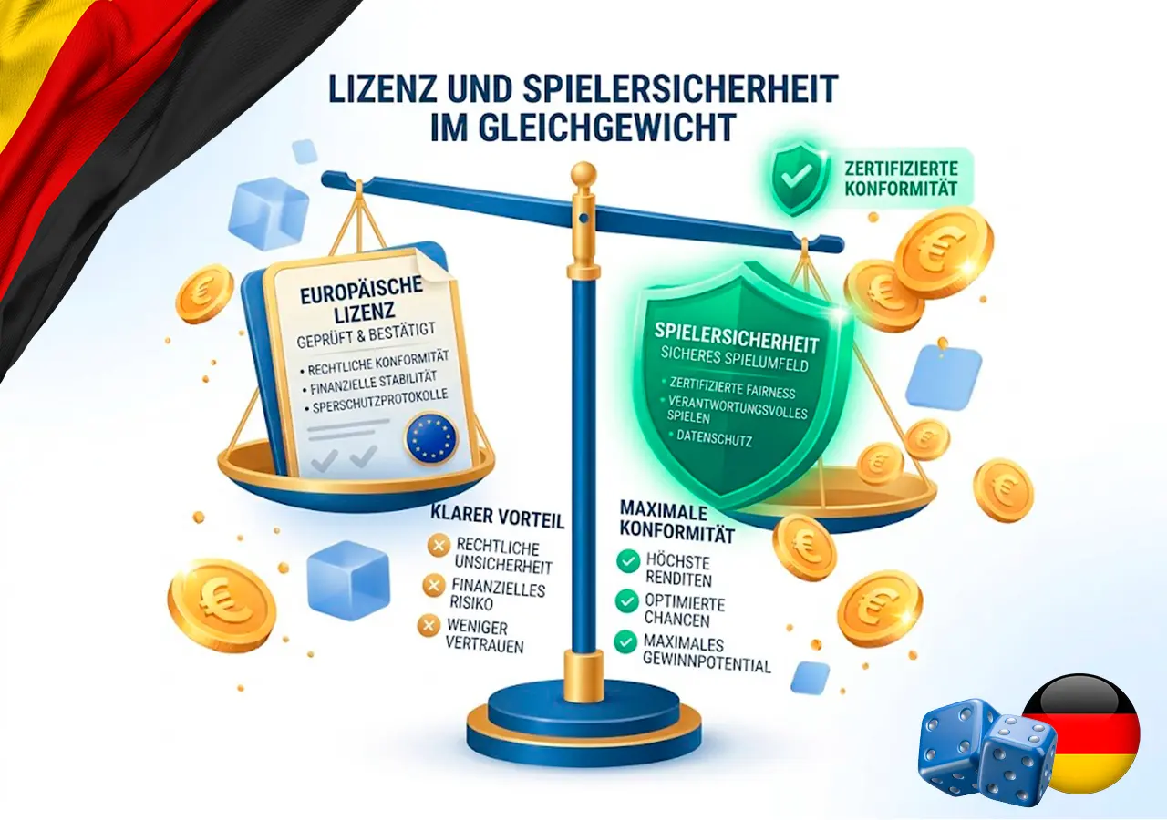 EU Lizenz Rechtssicherheit im Online Casino für Spieler aus Deutschland